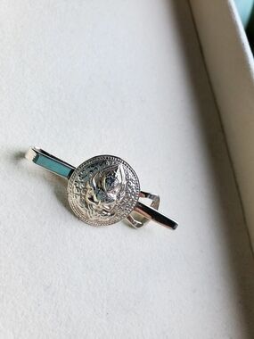 Vintage Siam Sterling Buddha Tie Clip